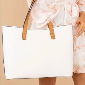 White tote bag